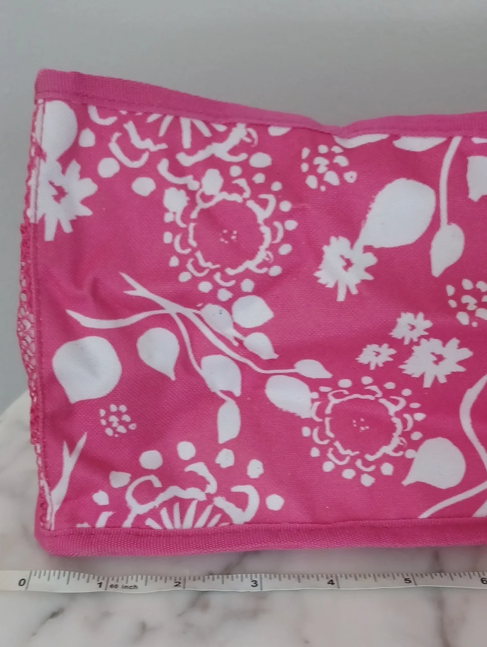 Thirty-One Pink and White Floral Tote Bag URU Keep It Caddy 6